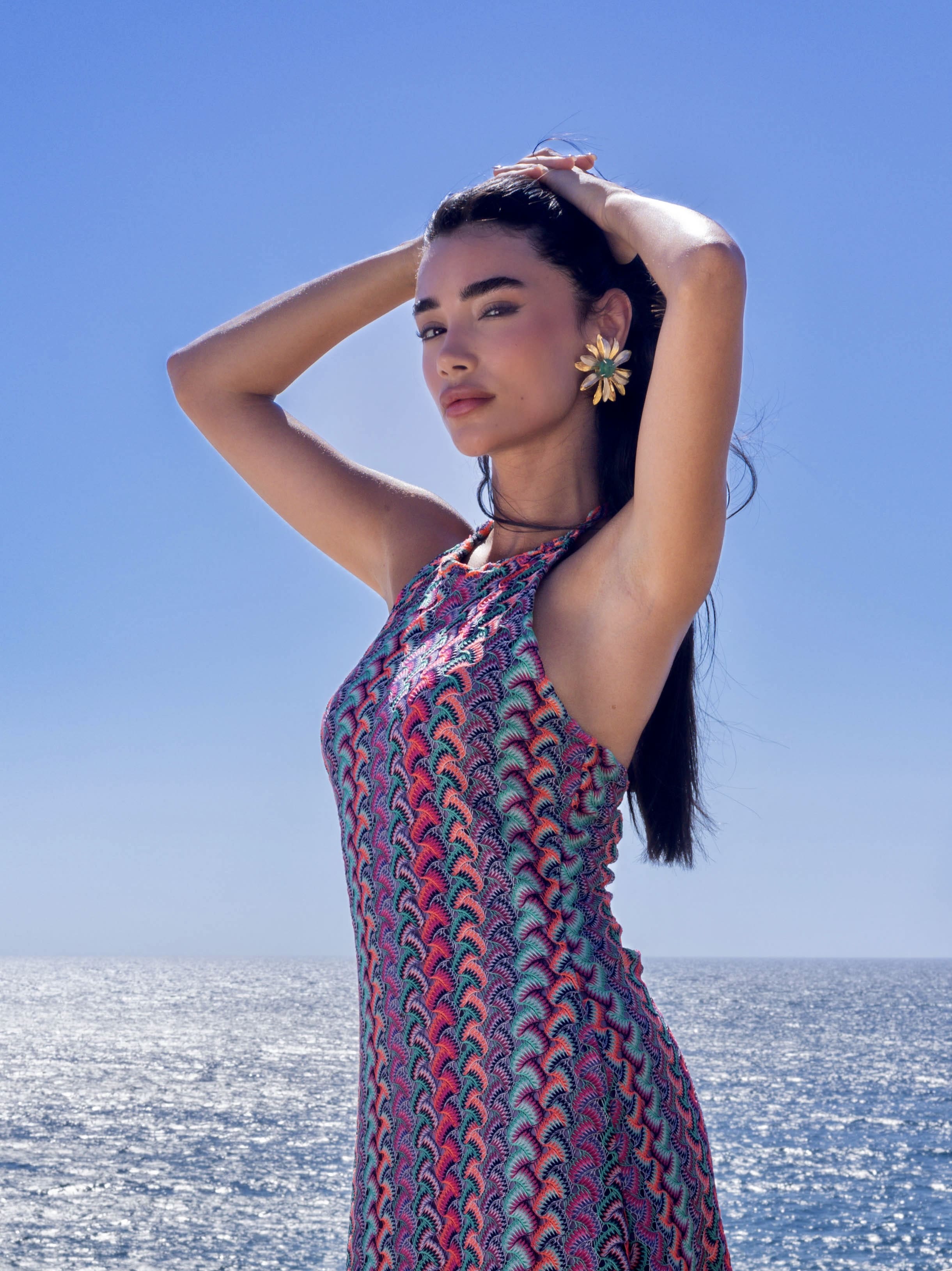 Wave Pop Midi Dress