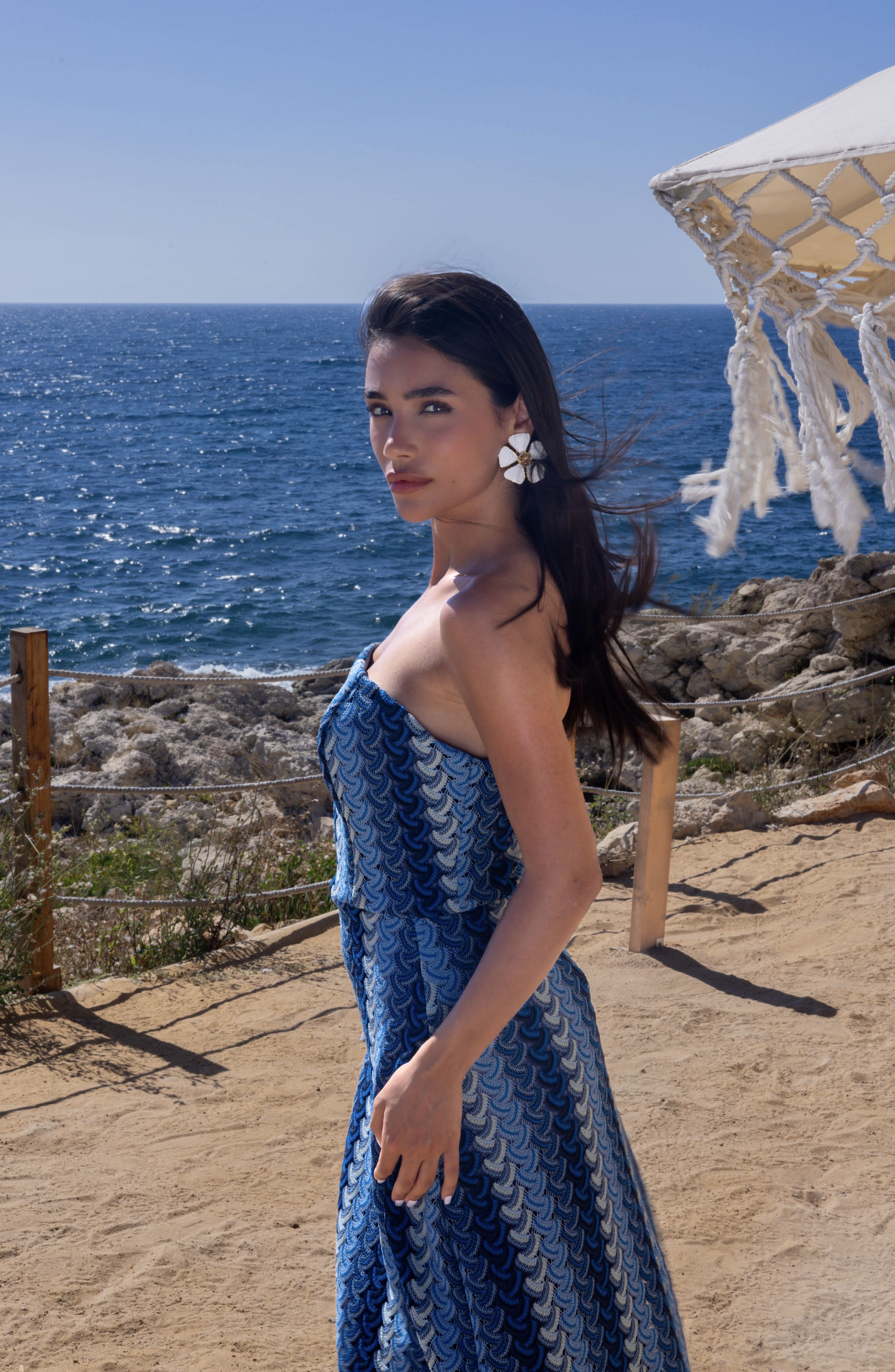 Ocean Breeze Strapless Dress