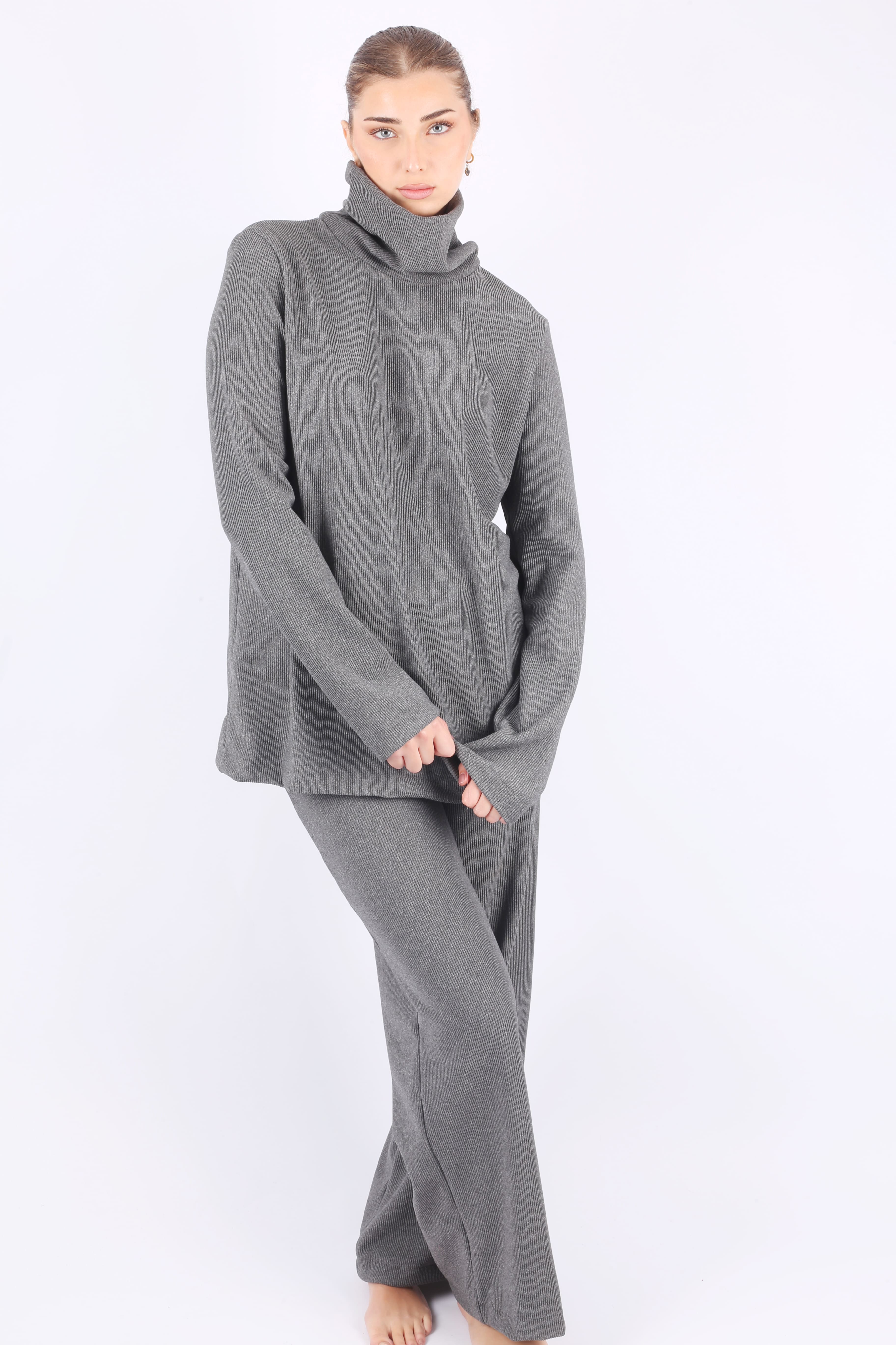 Wide-leg Grey Set