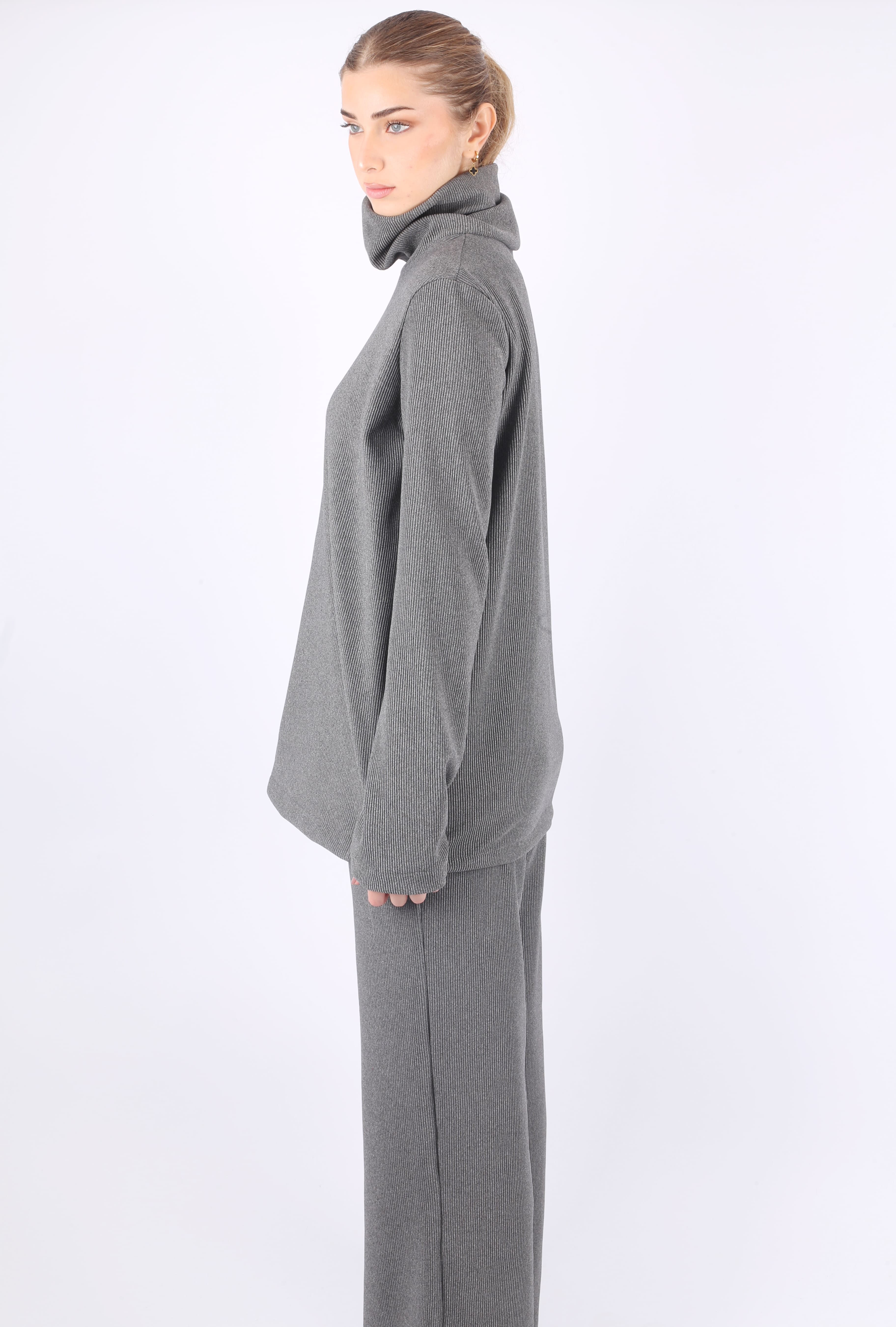 Wide-leg Grey Set