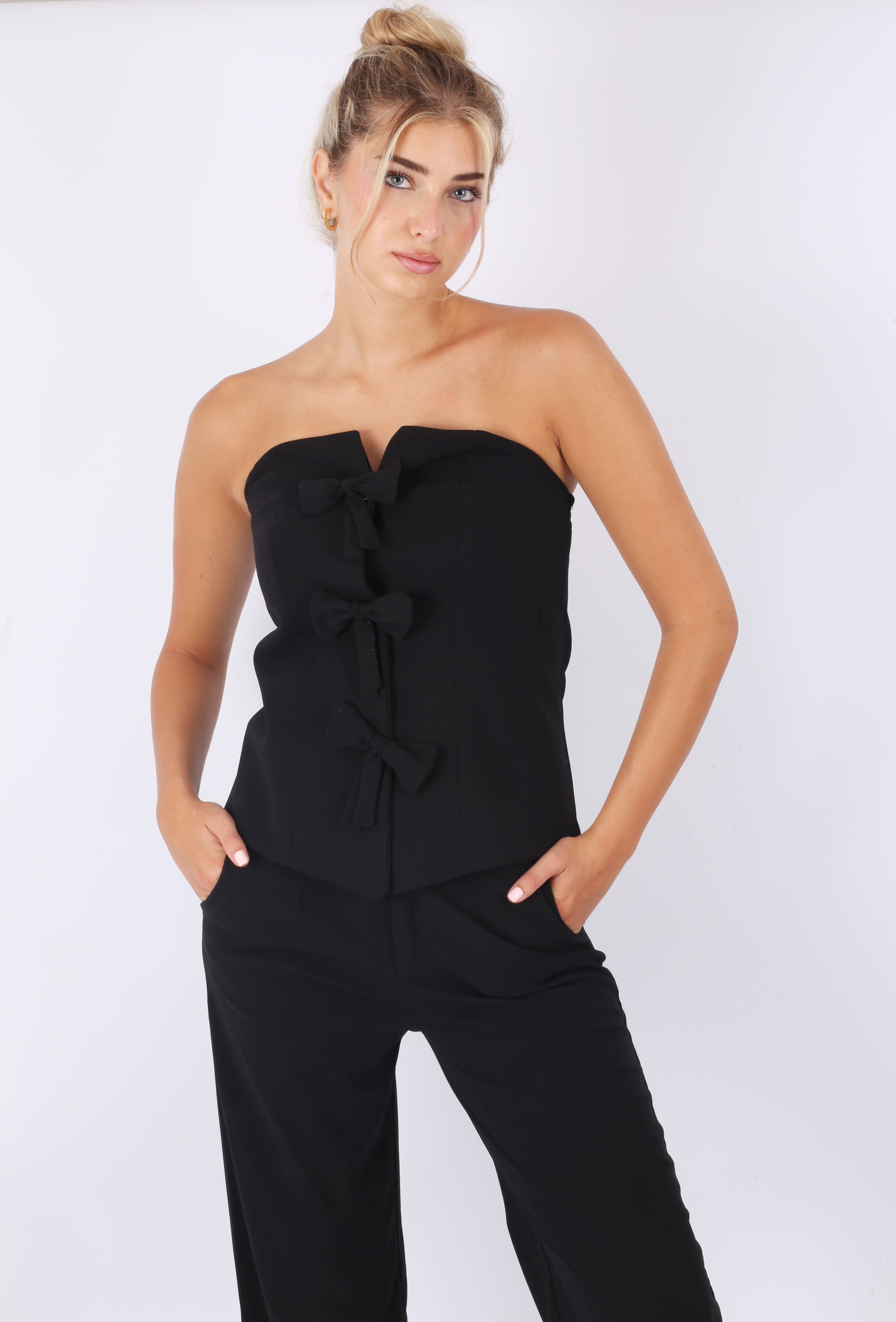 Lola Bow Set - In Black