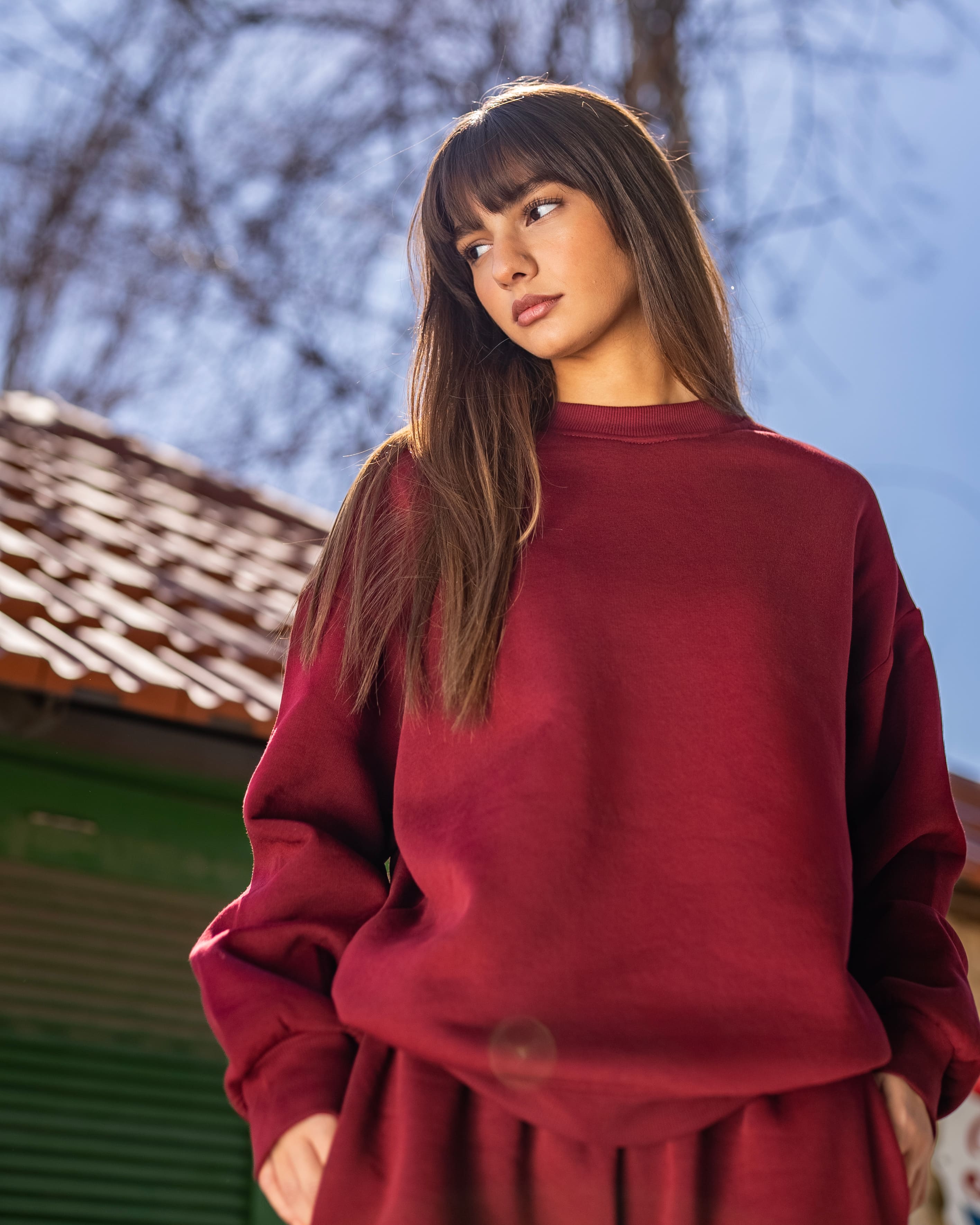 Burgundy Sweatshirt