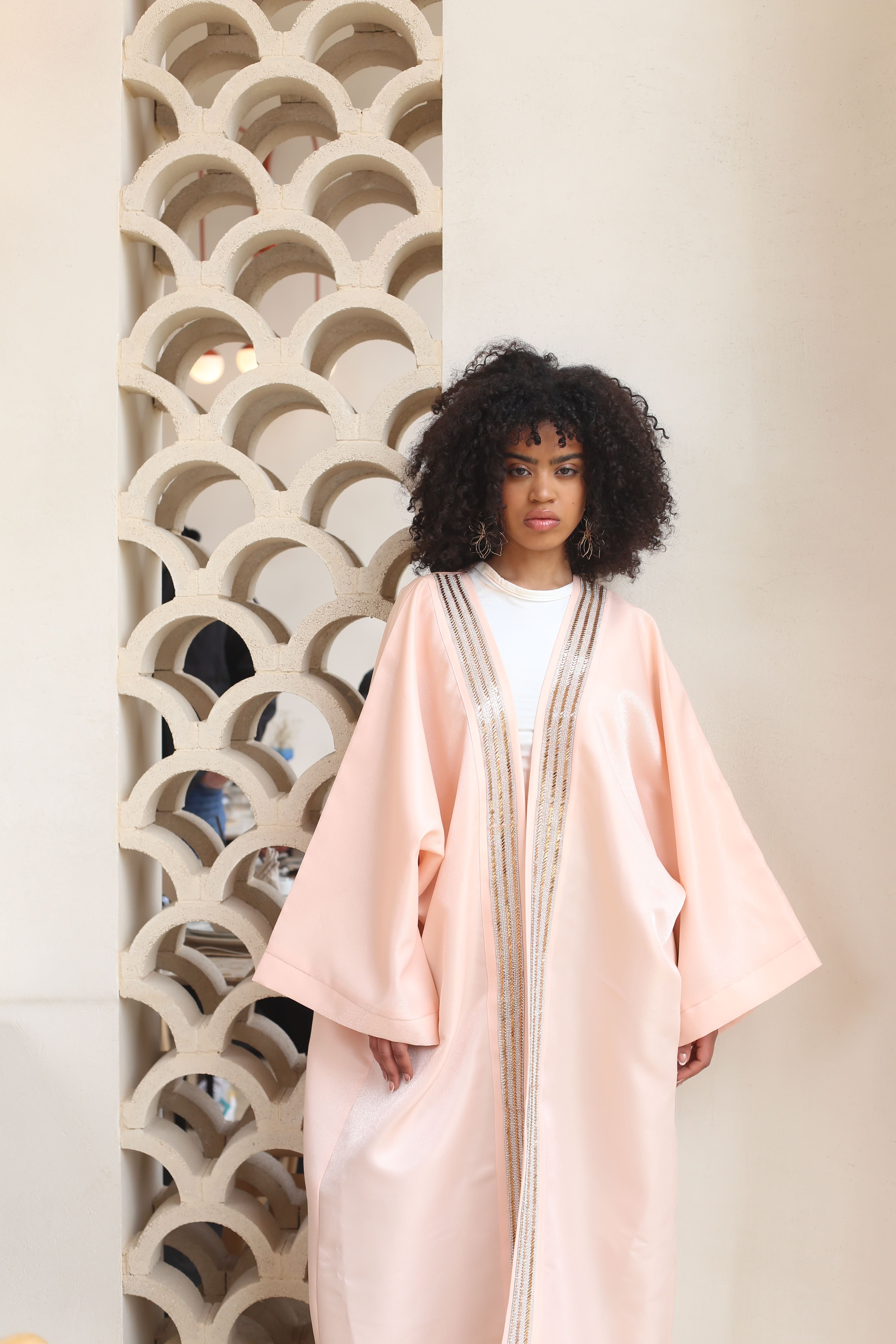 Blush Radiance Abaya