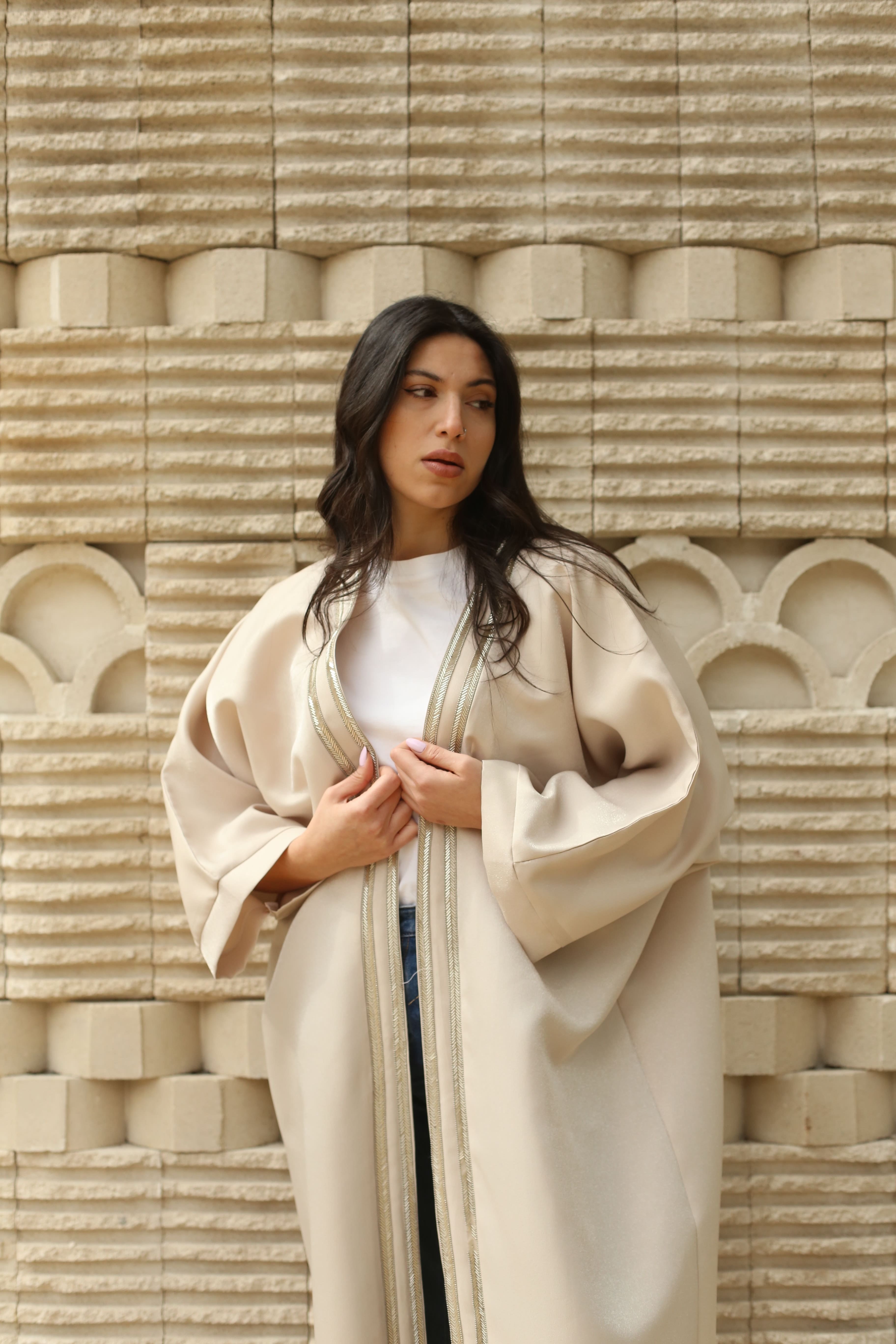 Effortless Beige Abaya