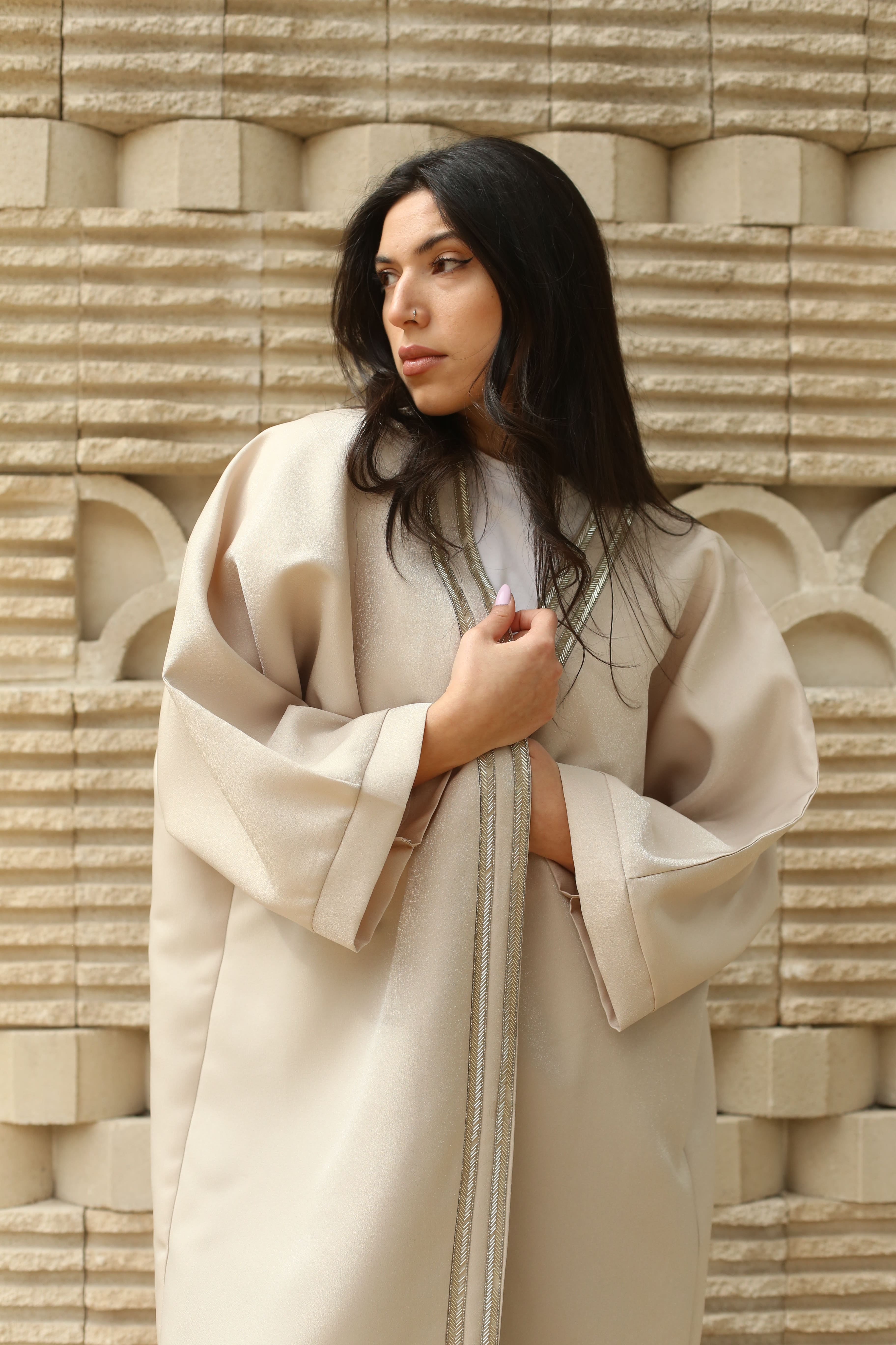 Effortless Beige Abaya