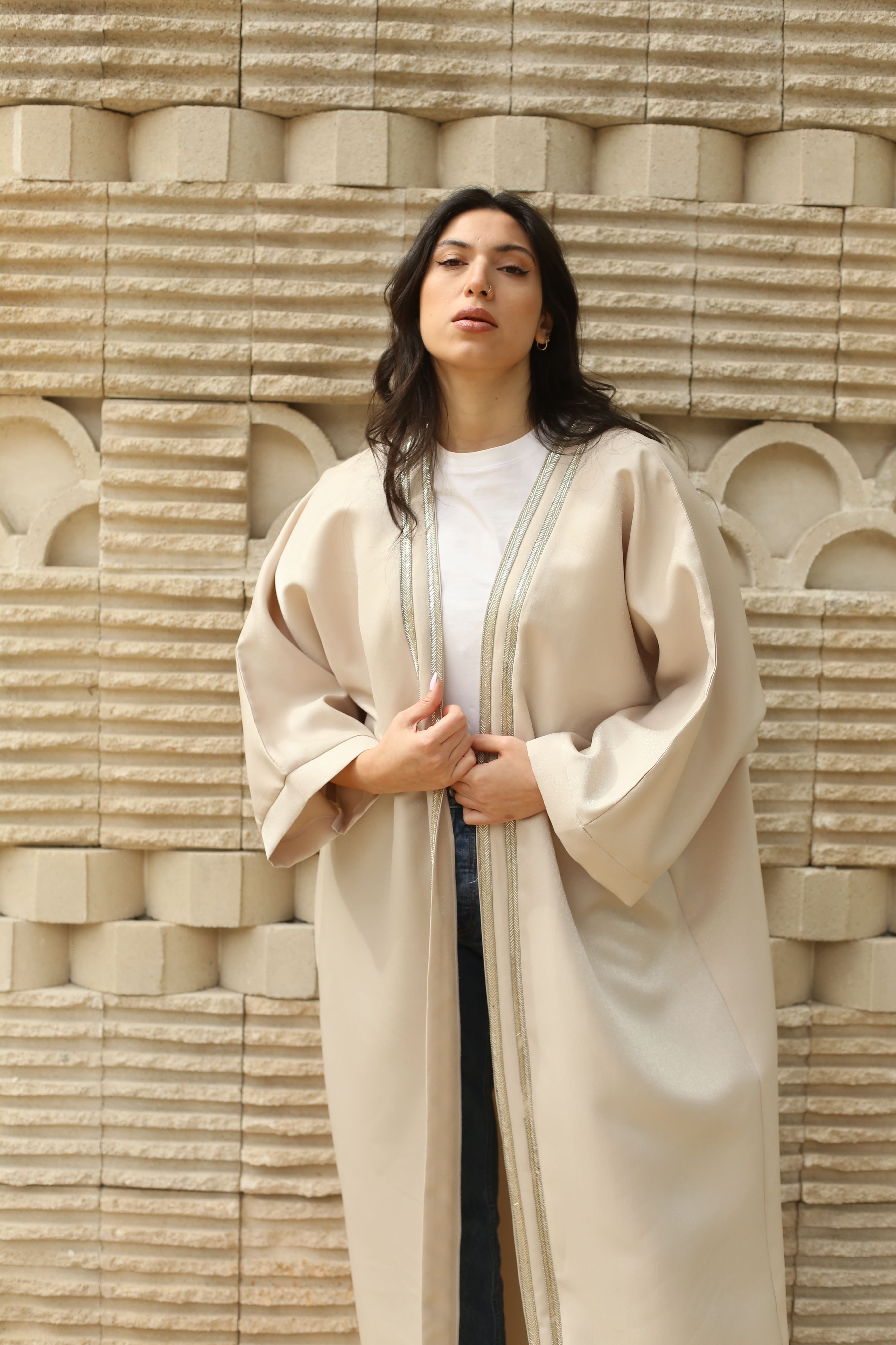 Effortless Beige Abaya