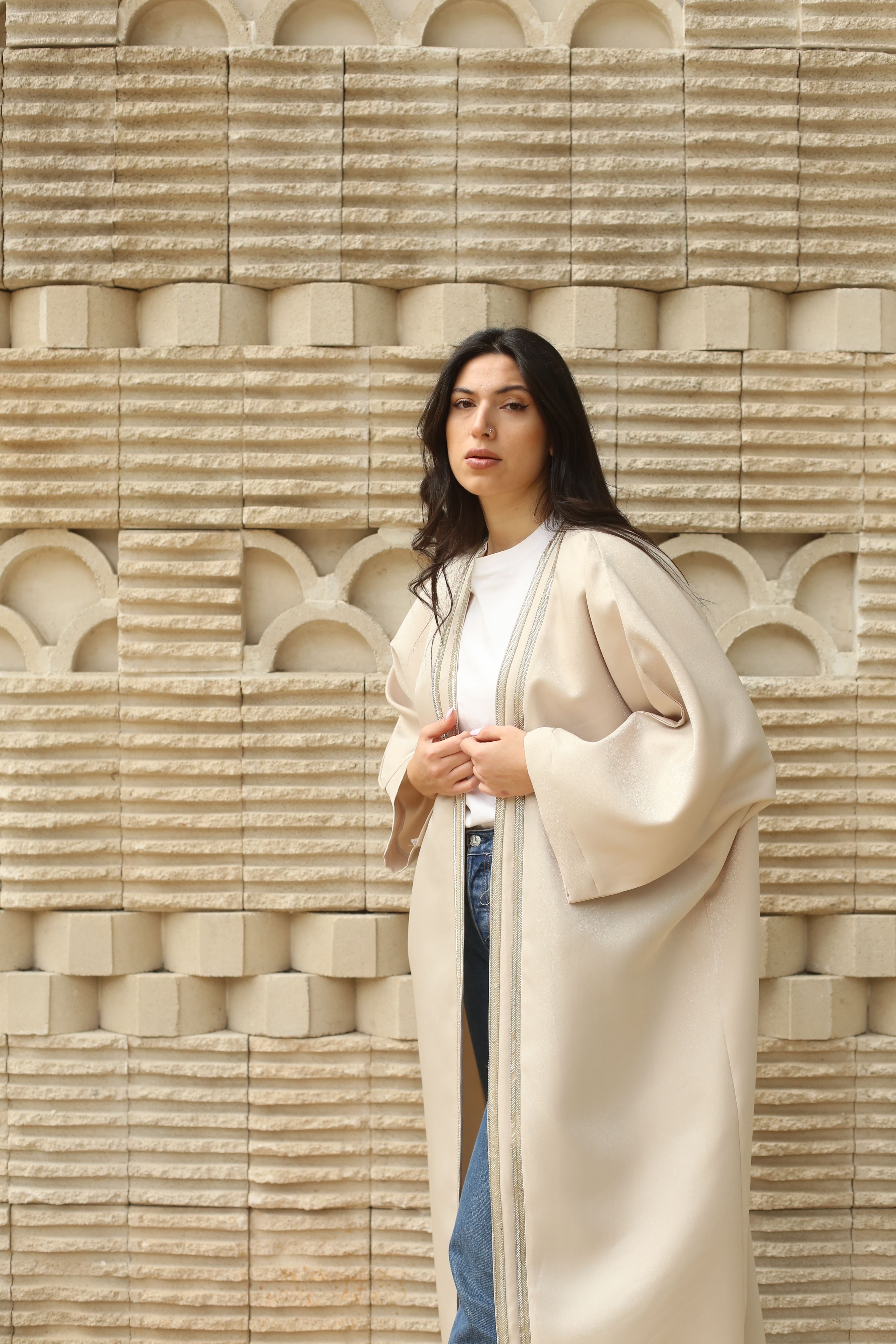 Effortless Beige Abaya