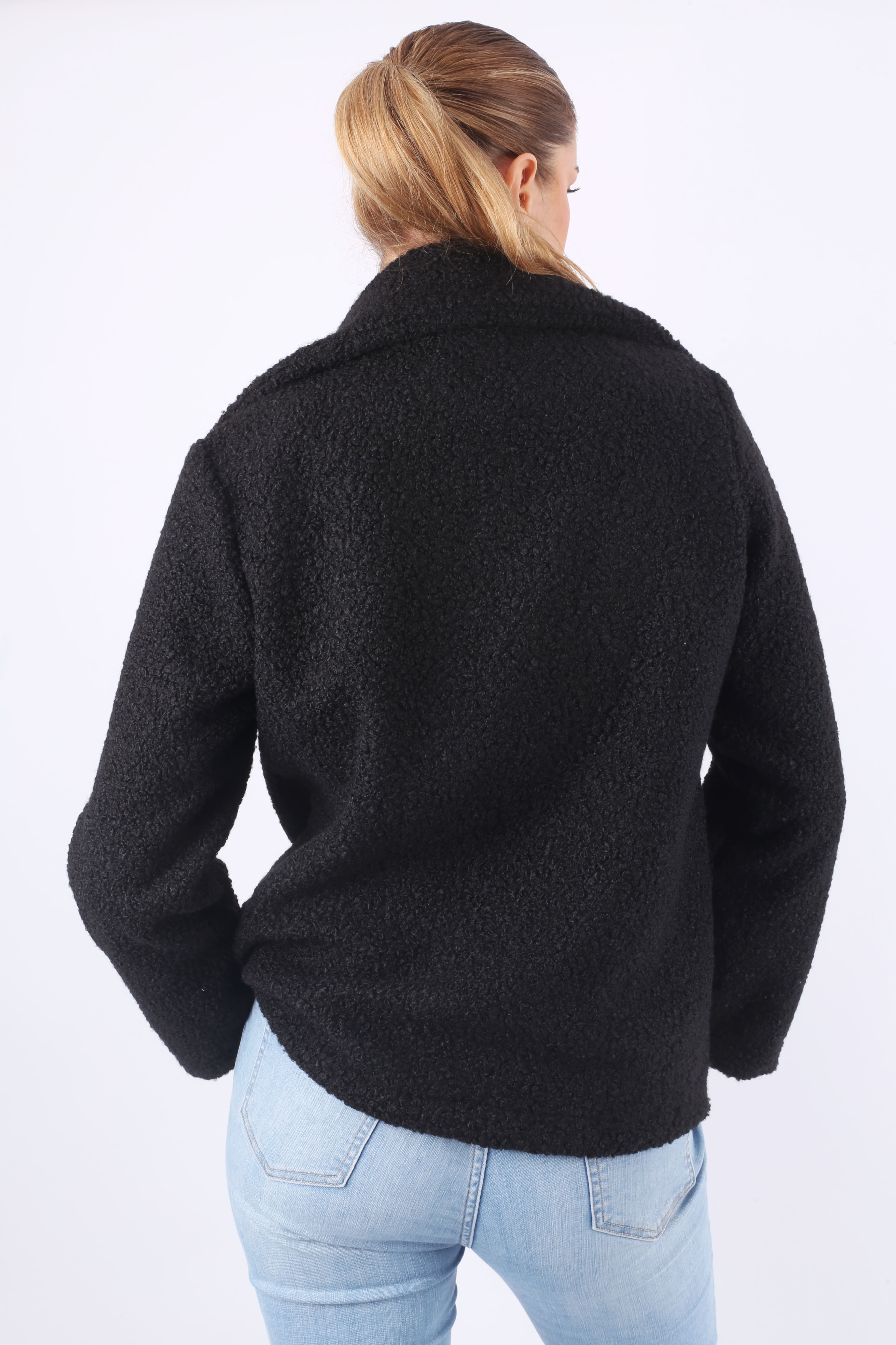 Bouclé Jacket - in Black