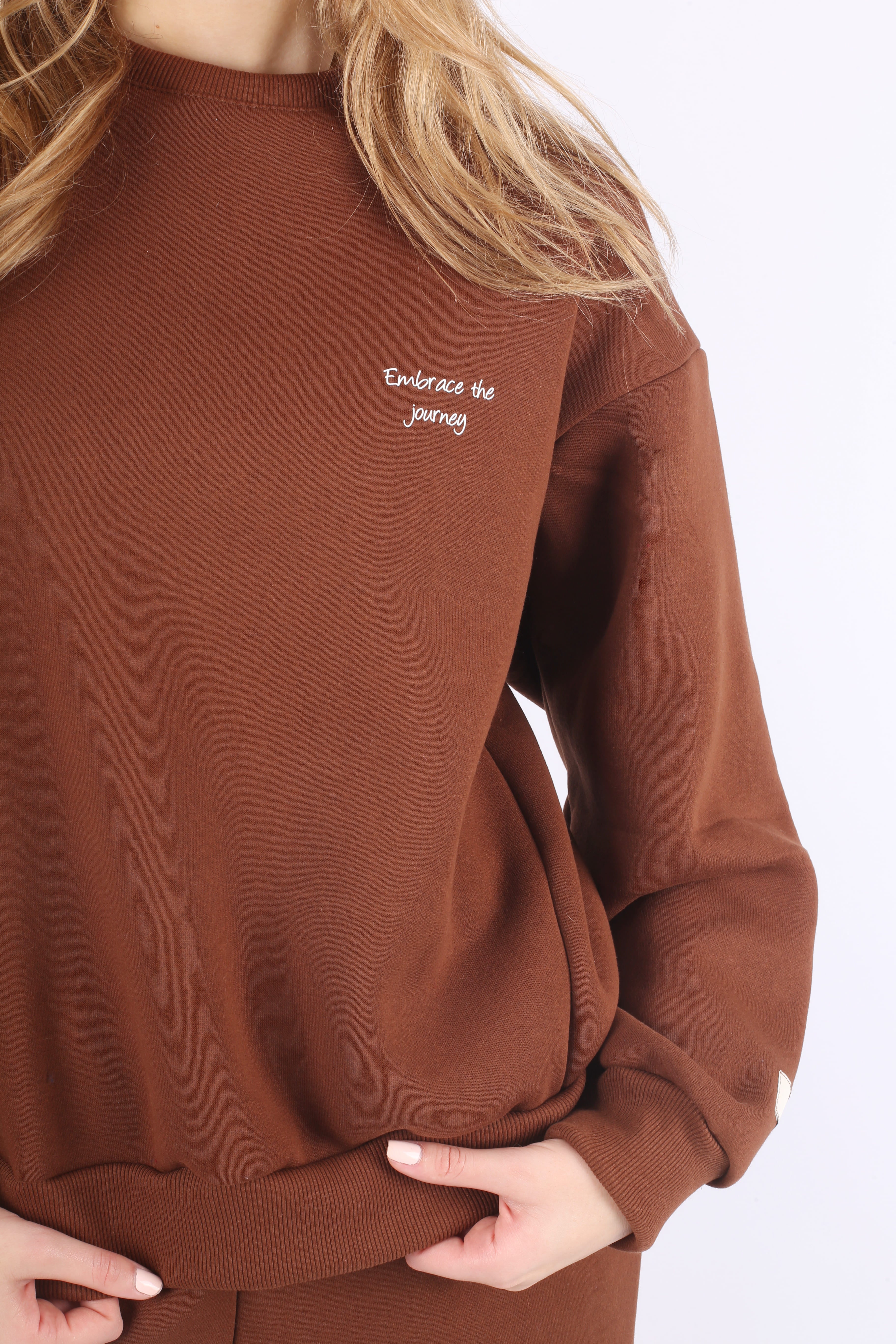 Brown Sweatshirt - Grow Through What You Go Through