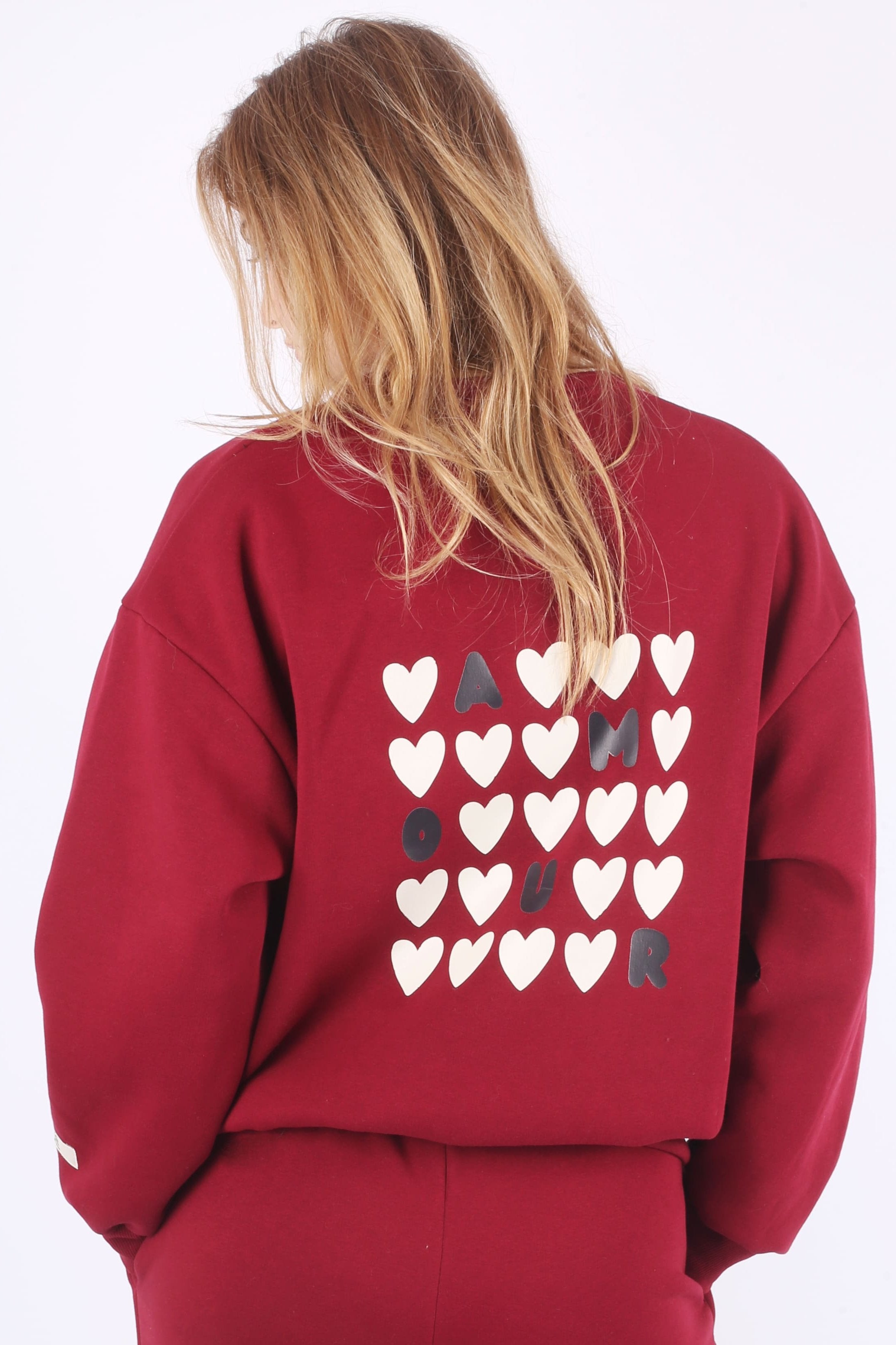 Burgundy Sweatshirt - AMOUR