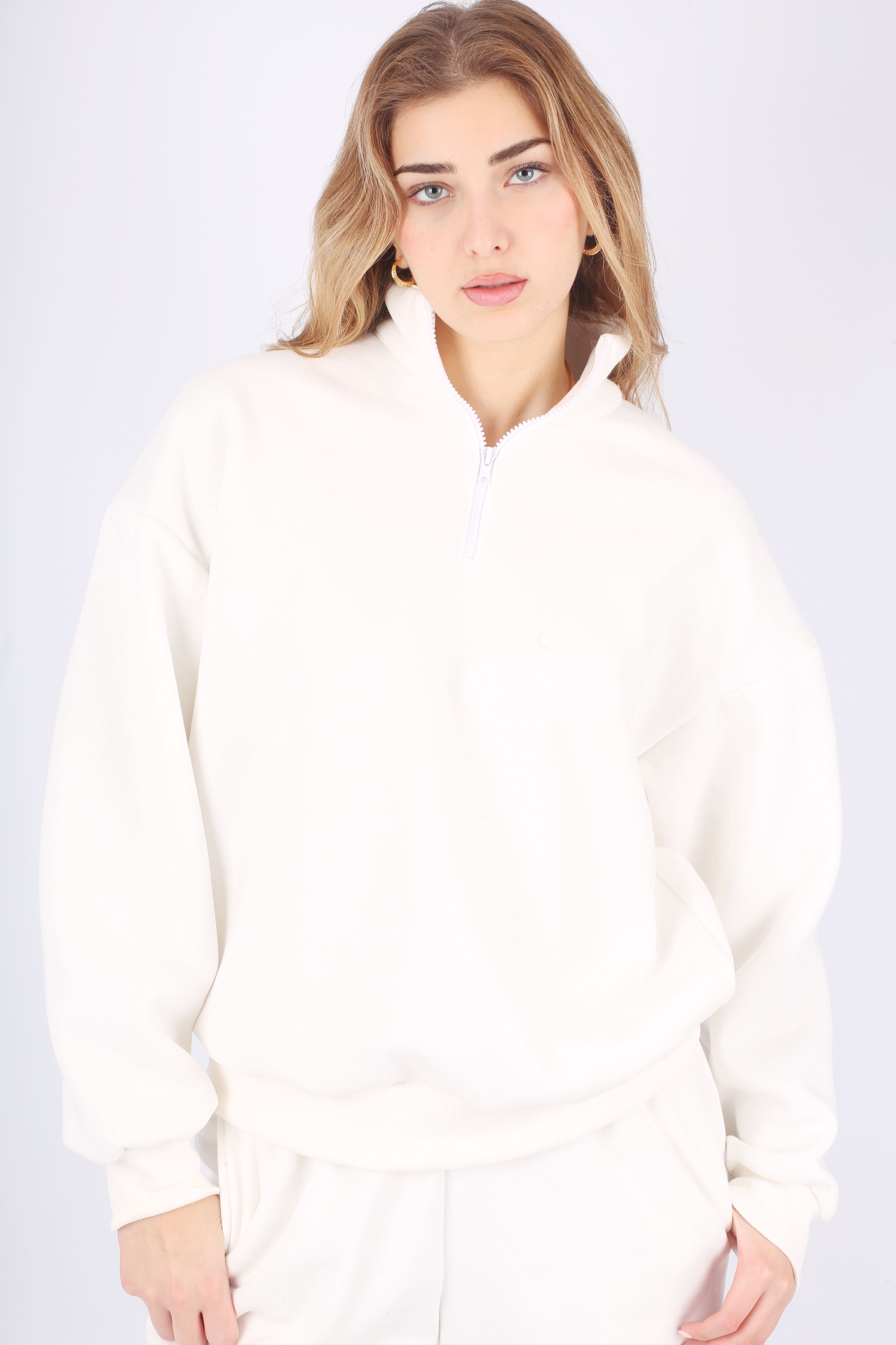 Half-Zip Sweatshirt Set